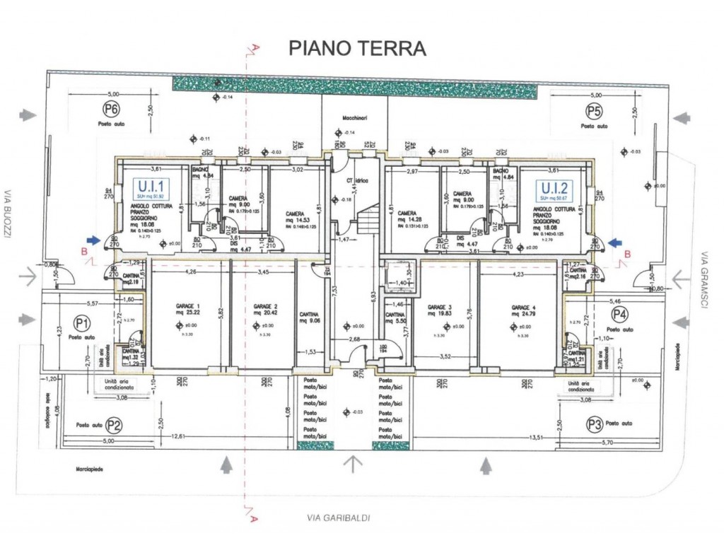 planimetrie cantine e posti auto